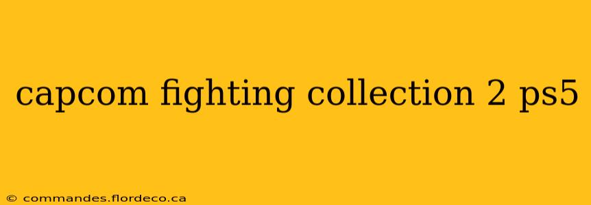 capcom fighting collection 2 ps5