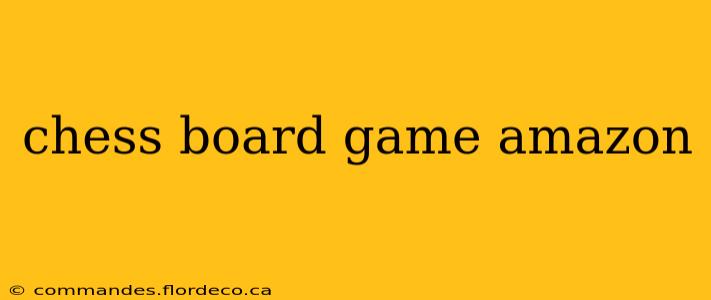 chess board game amazon