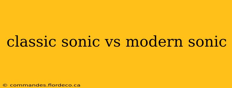 classic sonic vs modern sonic