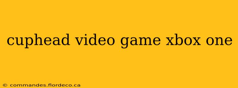 cuphead video game xbox one