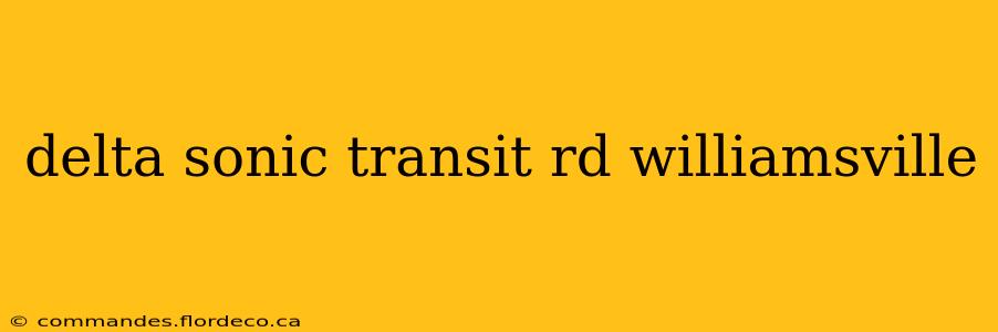 delta sonic transit rd williamsville