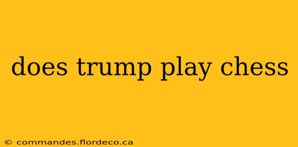 does trump play chess