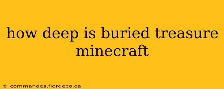 how deep is buried treasure minecraft