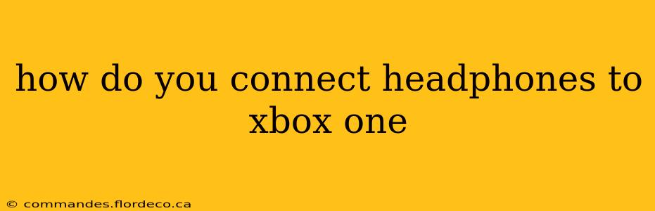 how do you connect headphones to xbox one