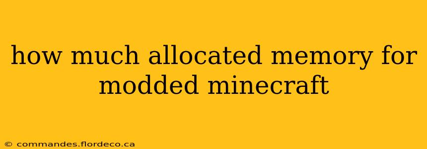 how much allocated memory for modded minecraft