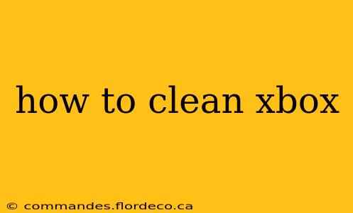 how to clean xbox