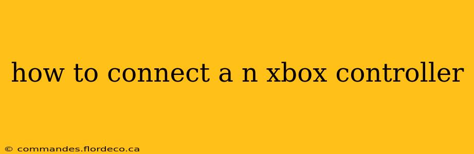 how to connect a n xbox controller