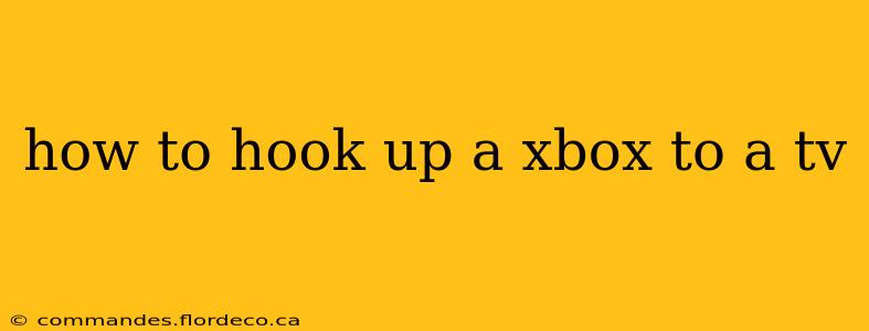 how to hook up a xbox to a tv