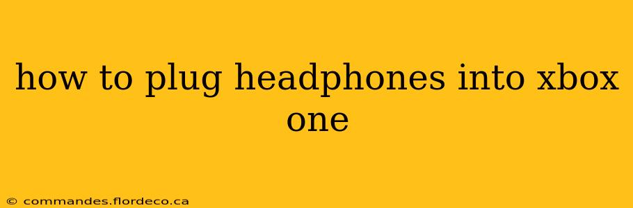 how to plug headphones into xbox one