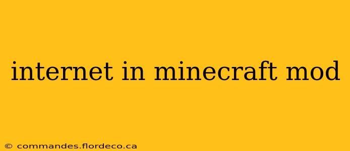 internet in minecraft mod