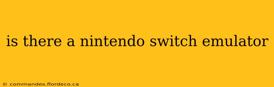 is there a nintendo switch emulator