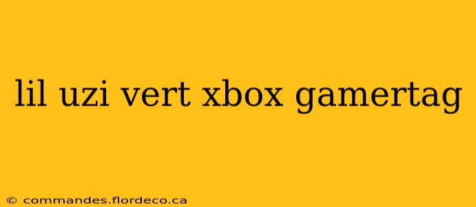 lil uzi vert xbox gamertag