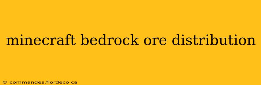 minecraft bedrock ore distribution
