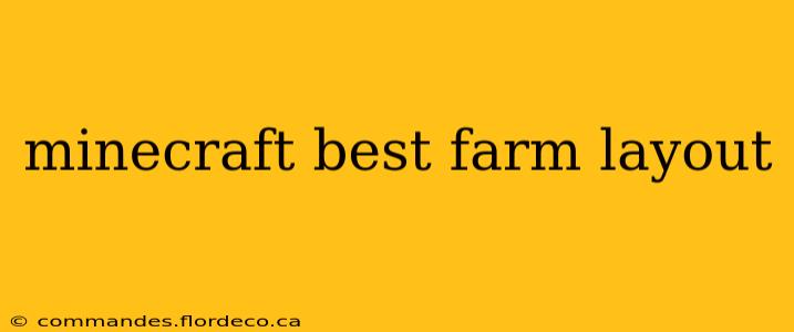 minecraft best farm layout