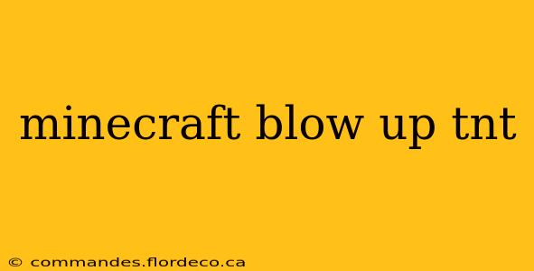 minecraft blow up tnt