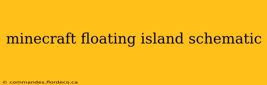 minecraft floating island schematic