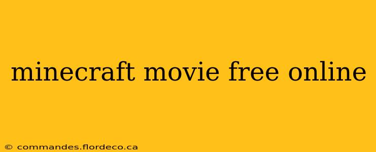 minecraft movie free online