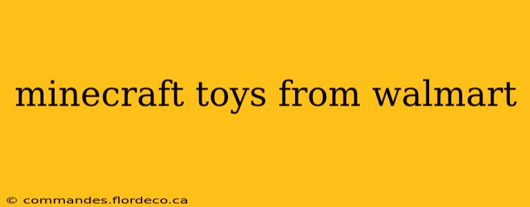 minecraft toys from walmart