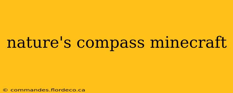 nature's compass minecraft