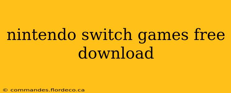 nintendo switch games free download
