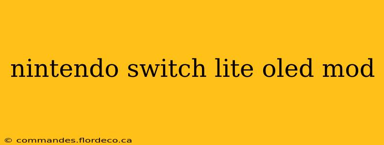nintendo switch lite oled mod