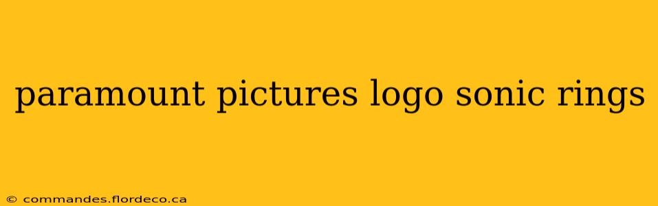 paramount pictures logo sonic rings
