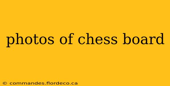 photos of chess board