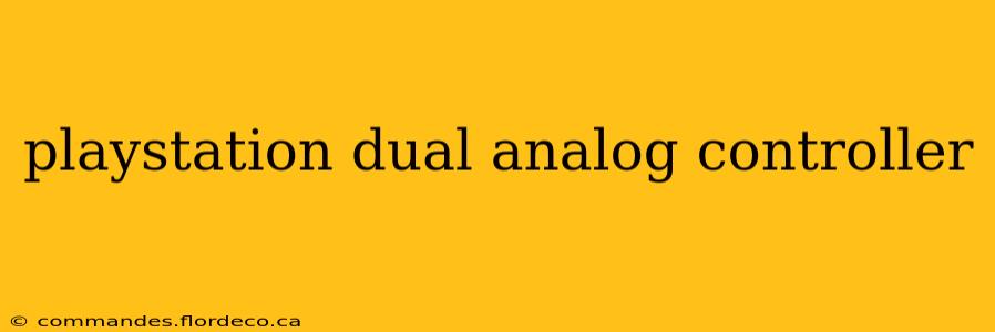playstation dual analog controller