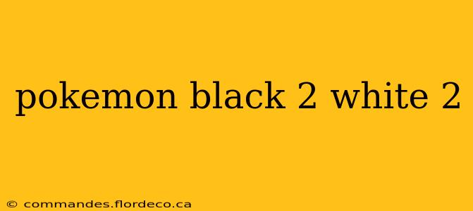 pokemon black 2 white 2