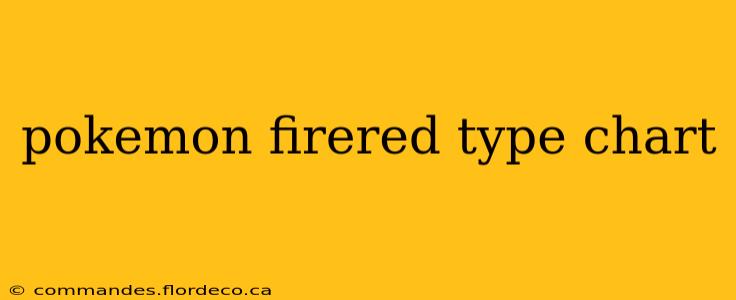 pokemon firered type chart