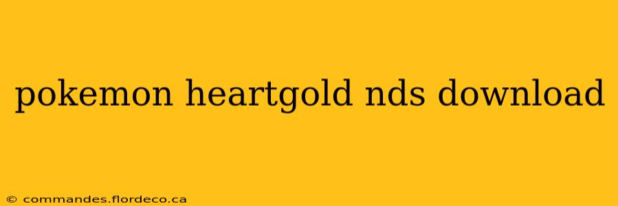 pokemon heartgold nds download