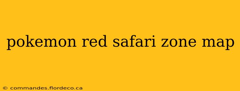 pokemon red safari zone map