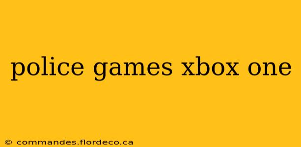 police games xbox one