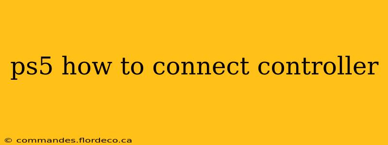 ps5 how to connect controller