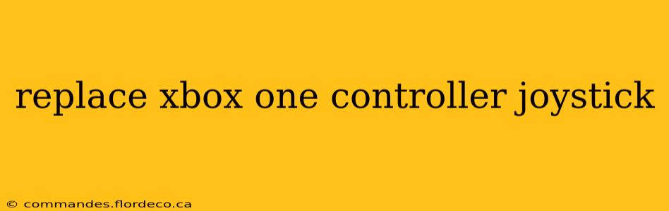 replace xbox one controller joystick