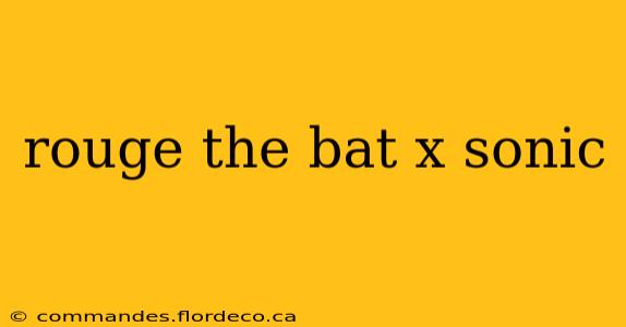 rouge the bat x sonic
