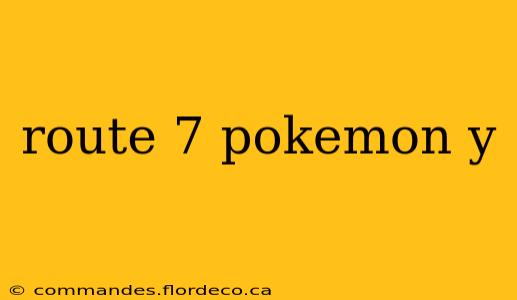 route 7 pokemon y