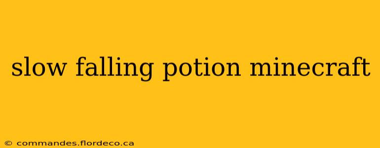 slow falling potion minecraft