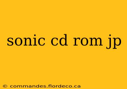 sonic cd rom jp