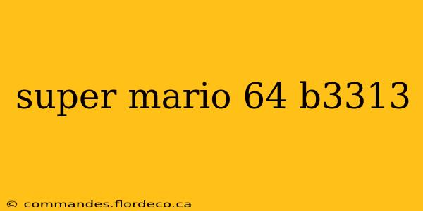 super mario 64 b3313