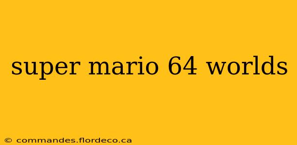 super mario 64 worlds