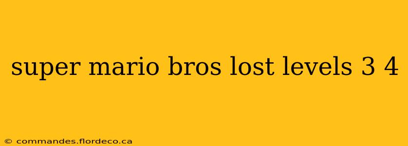 super mario bros lost levels 3 4