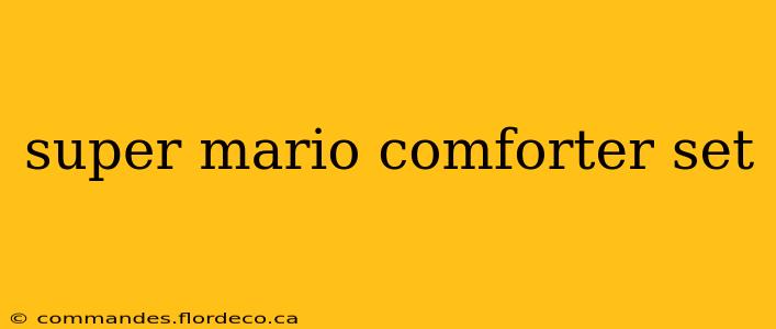 super mario comforter set