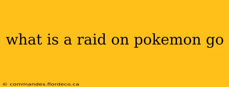 what is a raid on pokemon go