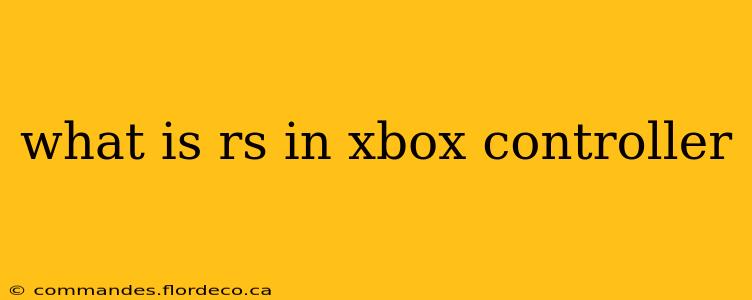 what is rs in xbox controller