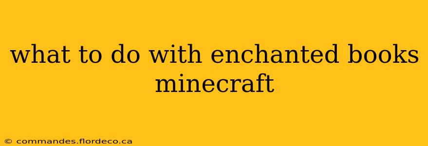 what to do with enchanted books minecraft