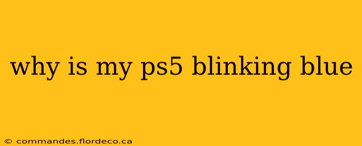 why is my ps5 blinking blue