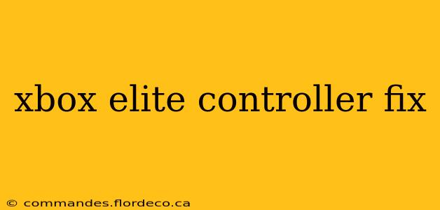 xbox elite controller fix