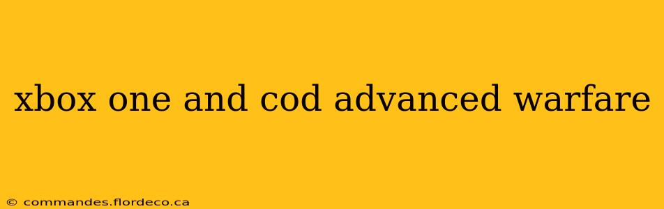 xbox one and cod advanced warfare