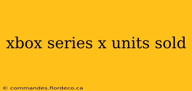 xbox series x units sold